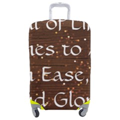 All of Life Comes to Me with Ease, Joy and Glory Luggage Cover (Medium) from ArtsNow.com