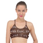 All of Life Comes to Me with Ease, Joy and Glory Basic Training Sports Bra