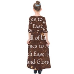 Kids  Quarter Sleeve Maxi Dress 