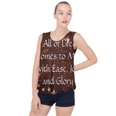 Bubble Hem Chiffon Tank Top 