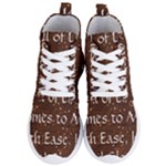 All of Life Comes to Me with Ease, Joy and Glory Women s Lightweight High Top Sneakers