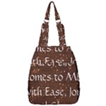 All of Life Comes to Me with Ease, Joy and Glory Center Zip Backpack