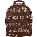 All of Life Comes to Me with Ease, Joy and Glory Mini Full Print Backpack