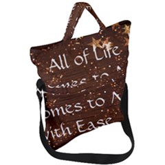 Fold Over Handle Tote Bag 