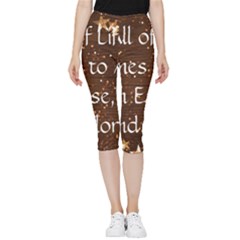 Inside Out Lightweight Velour Capri Leggings  