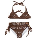 All of Life Comes to Me with Ease, Joy and Glory Kids  Classic Bikini Set