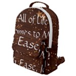 All of Life Comes to Me with Ease, Joy and Glory Flap Pocket Backpack (Small)