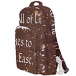 All of Life Comes to Me with Ease, Joy and Glory Double Compartment Backpack