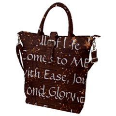 Buckle Top Tote Bag 