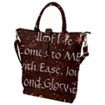 All of Life Comes to Me with Ease, Joy and Glory Buckle Top Tote Bag