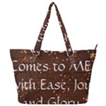 All of Life Comes to Me with Ease, Joy and Glory Full Print Shoulder Bag