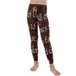 All of Life Comes to Me with Ease, Joy and Glory Kids  Lightweight Velour Leggings