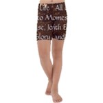 All of Life Comes to Me with Ease, Joy and Glory Kids  Lightweight Velour Capri Yoga Leggings