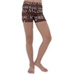All of Life Comes to Me with Ease, Joy and Glory Kids  Lightweight Velour Yoga Shorts