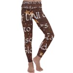 All of Life Comes to Me with Ease, Joy and Glory Kids  Lightweight Velour Classic Yoga Leggings