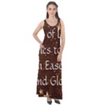 All of Life Comes to Me with Ease, Joy and Glory Sleeveless Velour Maxi Dress