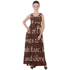 Empire Waist Velour Maxi Dress 