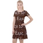 All of Life Comes to Me with Ease, Joy and Glory Cap Sleeve Velour Dress 