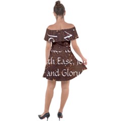 Off Shoulder Velour Dress 
