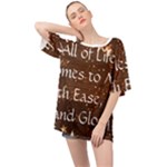 All of Life Comes to Me with Ease, Joy and Glory Oversized Chiffon Top