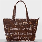 All of Life Comes to Me with Ease, Joy and Glory Back Pocket Shoulder Bag 