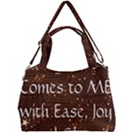 All of Life Comes to Me with Ease, Joy and Glory Double Compartment Shoulder Bag