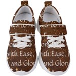 All of Life Comes to Me with Ease, Joy and Glory Kids  Velcro Strap Shoes