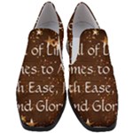 All of Life Comes to Me with Ease, Joy and Glory Women Slip On Heel Loafers