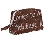 All of Life Comes to Me with Ease, Joy and Glory Wristlet Pouch Bag (Large)