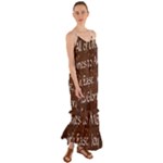 All of Life Comes to Me with Ease, Joy and Glory Cami Maxi Ruffle Chiffon Dress