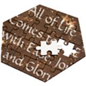 Wooden Puzzle Hexagon 
