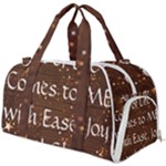 All of Life Comes to Me with Ease, Joy and Glory Burner Gym Duffel Bag