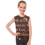 All of Life Comes to Me with Ease, Joy and Glory Kids  Mesh Tank Top