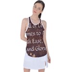 All of Life Comes to Me with Ease, Joy and Glory Racer Back Mesh Tank Top