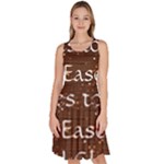 All of Life Comes to Me with Ease, Joy and Glory Knee Length Skater Dress With Pockets