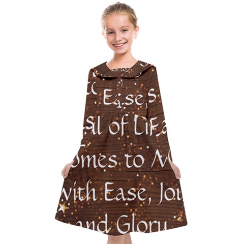 All of Life Comes to Me with Ease, Joy and Glory Kids  Midi Sailor Dress from ArtsNow.com