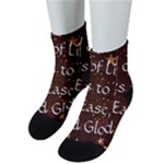 All of Life Comes to Me with Ease, Joy and Glory Men s Low Cut Socks