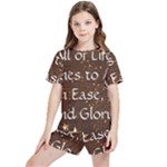 All of Life Comes to Me with Ease, Joy and Glory Kids  Tee and Sports Shorts Set