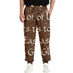 All of Life Comes to Me with Ease, Joy and Glory Men s Elastic Waist Pants