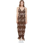 All of Life Comes to Me with Ease, Joy and Glory Sleeveless Tie Ankle Jumpsuit