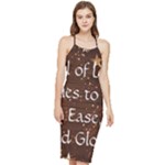 All of Life Comes to Me with Ease, Joy and Glory Bodycon Cross Back Summer Dress