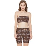 All of Life Comes to Me with Ease, Joy and Glory Stretch Shorts and Tube Top Set