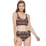 All of Life Comes to Me with Ease, Joy and Glory Frilly Bikini Set