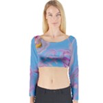 My Pour Cup Painting CBDOilPrincess 2f6f4687-760e-4dbb-9602-faede491240e Long Sleeve Crop Top