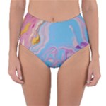 My Pour Cup Painting CBDOilPrincess 2f6f4687-760e-4dbb-9602-faede491240e Reversible High-Waist Bikini Bottoms