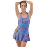 My Pour Cup Painting CBDOilPrincess 2f6f4687-760e-4dbb-9602-faede491240e Ruffle Top Dress Swimsuit