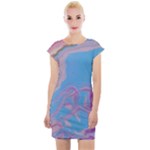 My Pour Cup Painting CBDOilPrincess 2f6f4687-760e-4dbb-9602-faede491240e Cap Sleeve Bodycon Dress