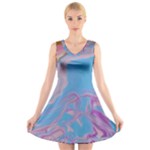 My Pour Cup Painting CBDOilPrincess 2f6f4687-760e-4dbb-9602-faede491240e V-Neck Sleeveless Dress