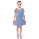 My Pour Cup Painting CBDOilPrincess 2f6f4687-760e-4dbb-9602-faede491240e Kids  Short Sleeve Velvet Dress