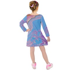 Kids  Long Sleeve Velvet Dress 